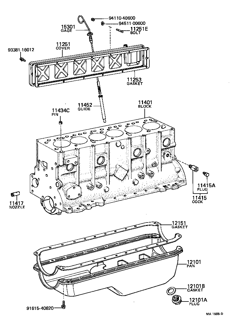  LAND CRUISER 40 55 |  CYLINDER BLOCK