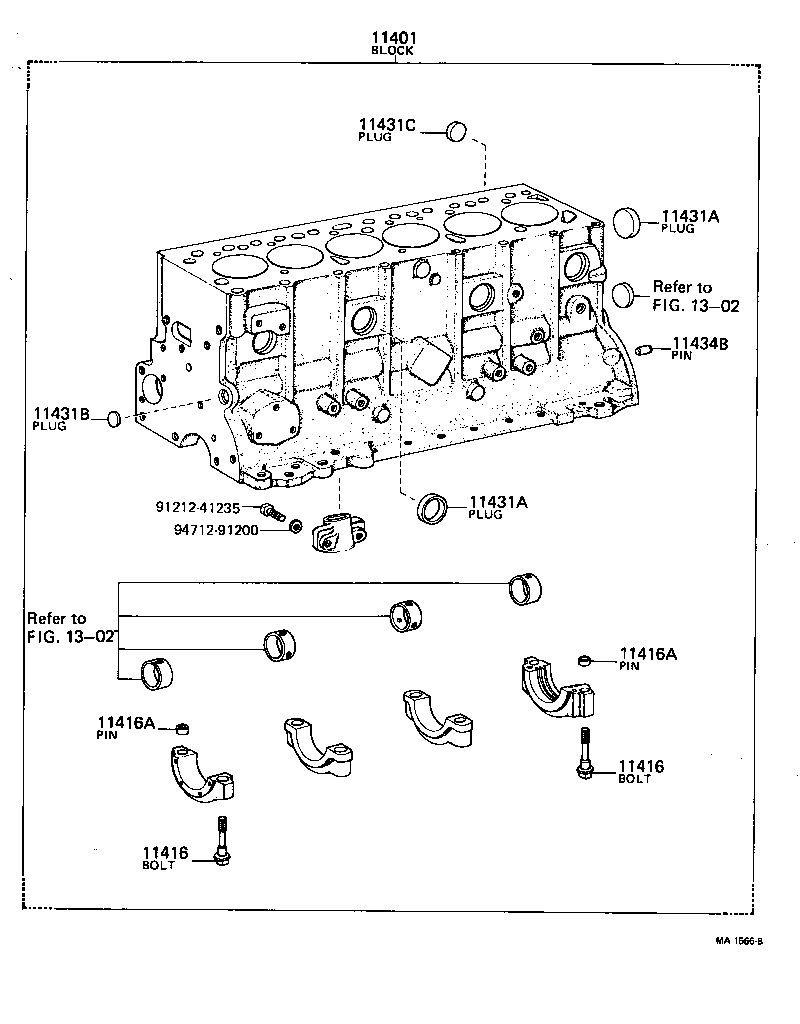  LAND CRUISER 40 55 |  CYLINDER BLOCK