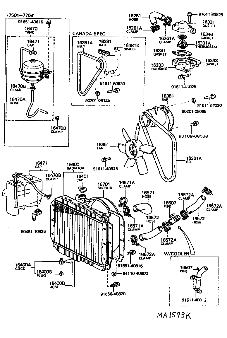  LAND CRUISER 40 55 |  RADIATOR WATER OUTLET