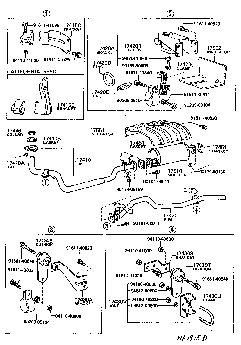  LAND CRUISER 40 55 |  EXHAUST PIPE