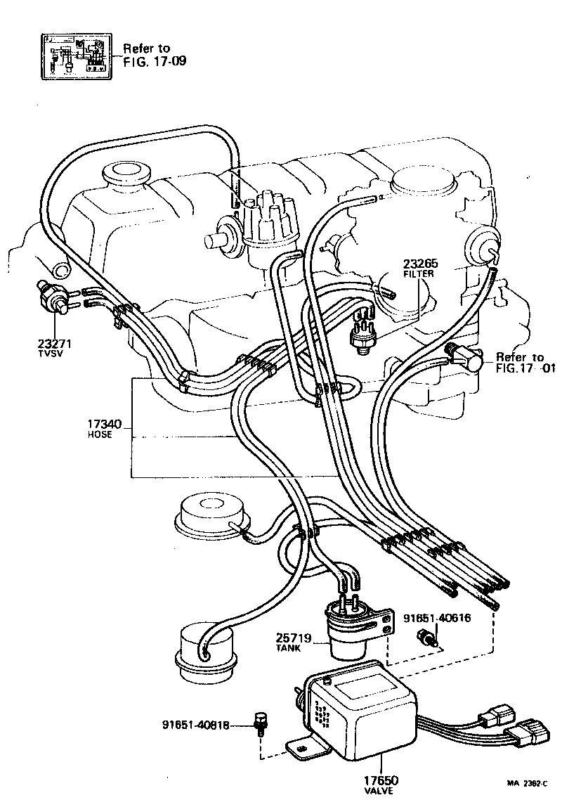  LAND CRUISER 40 55 |  VACUUM PIPING