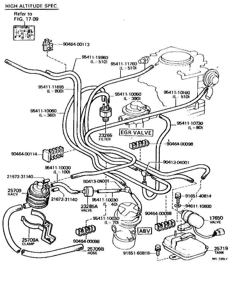  LAND CRUISER 40 55 |  VACUUM PIPING