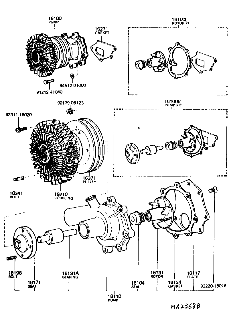  LAND CRUISER 40 55 |  WATER PUMP