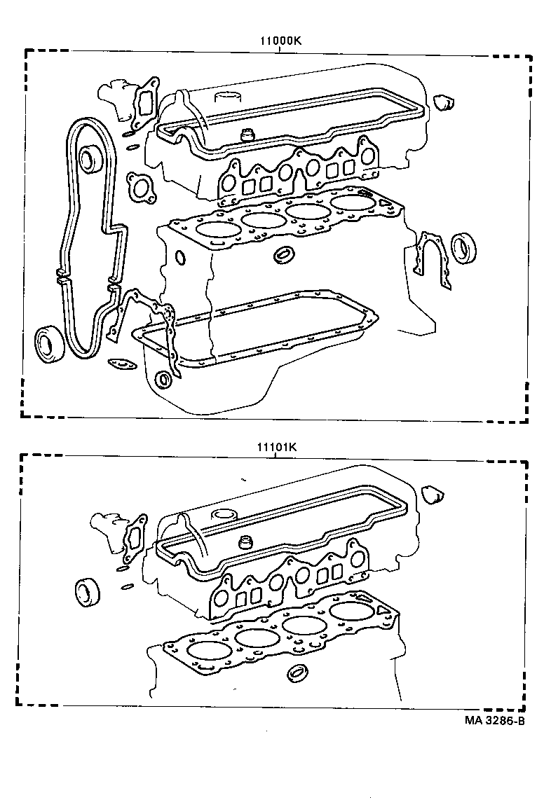  TERCEL |  ENGINE OVERHAUL GASKET KIT