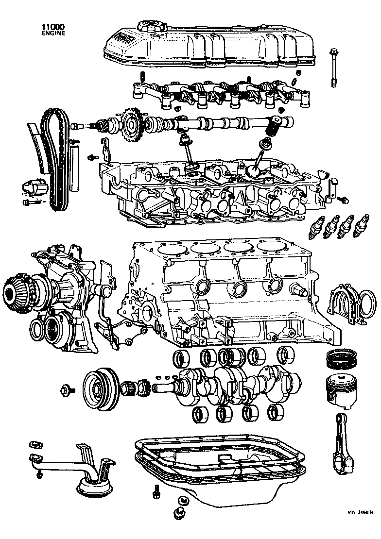  CELICA |  PARTIAL ENGINE ASSEMBLY