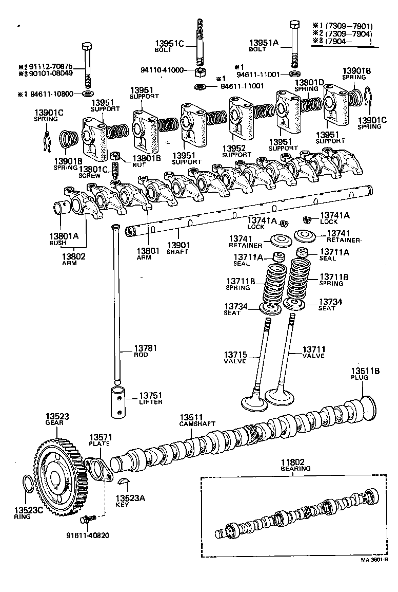  LAND CRUISER 40 55 |  CAMSHAFT VALVE