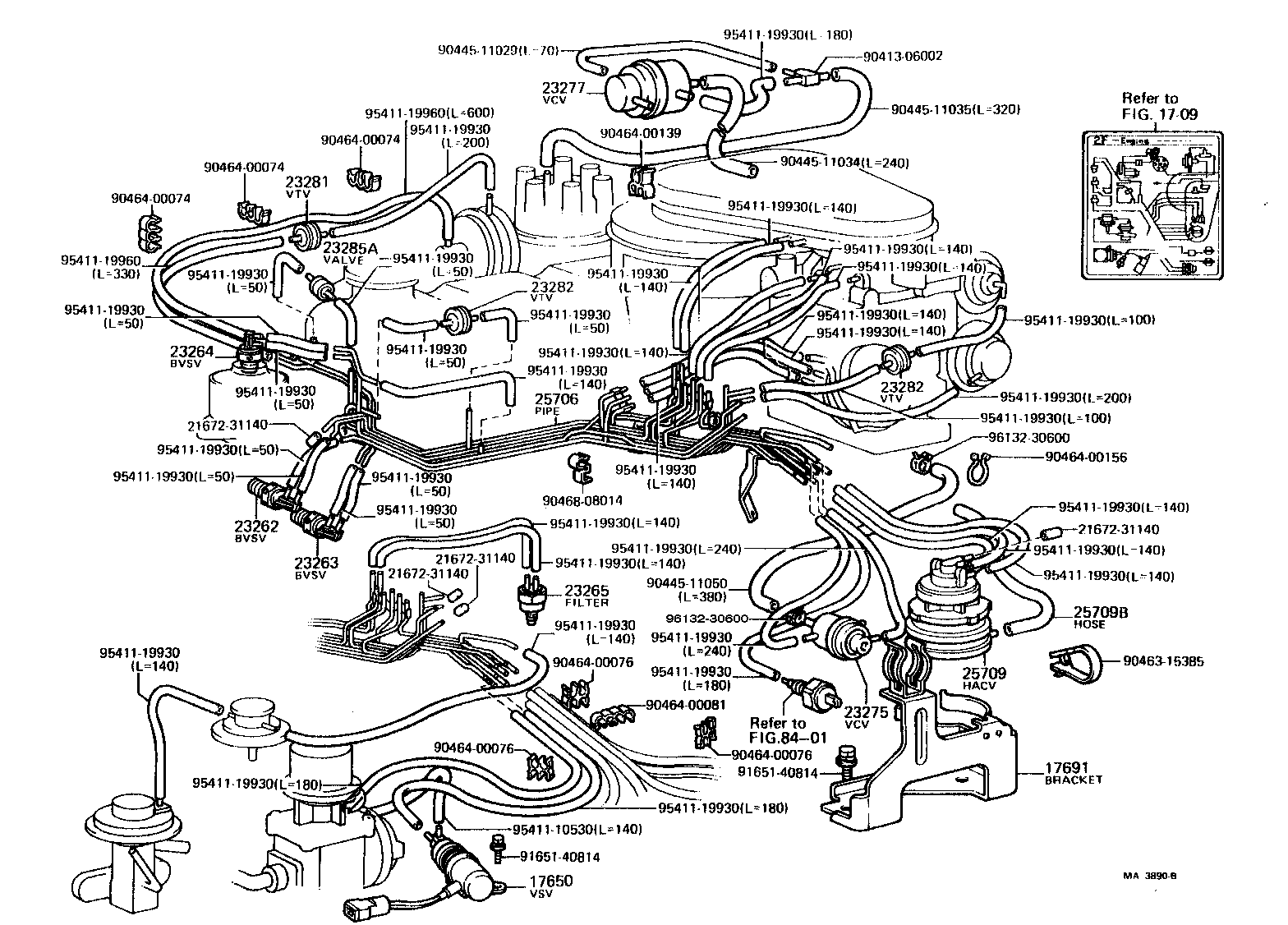  LAND CRUISER 40 55 |  VACUUM PIPING