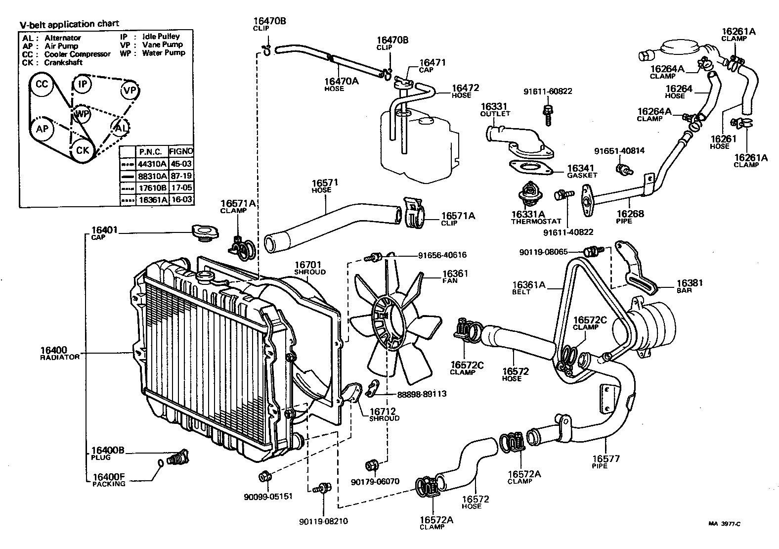  PICKUP |  RADIATOR WATER OUTLET