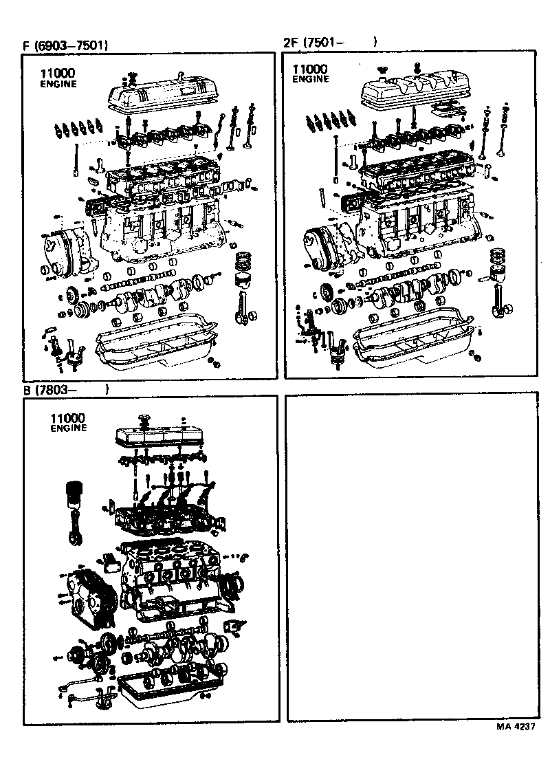  LAND CRUISER 40 55 |  PARTIAL ENGINE ASSEMBLY