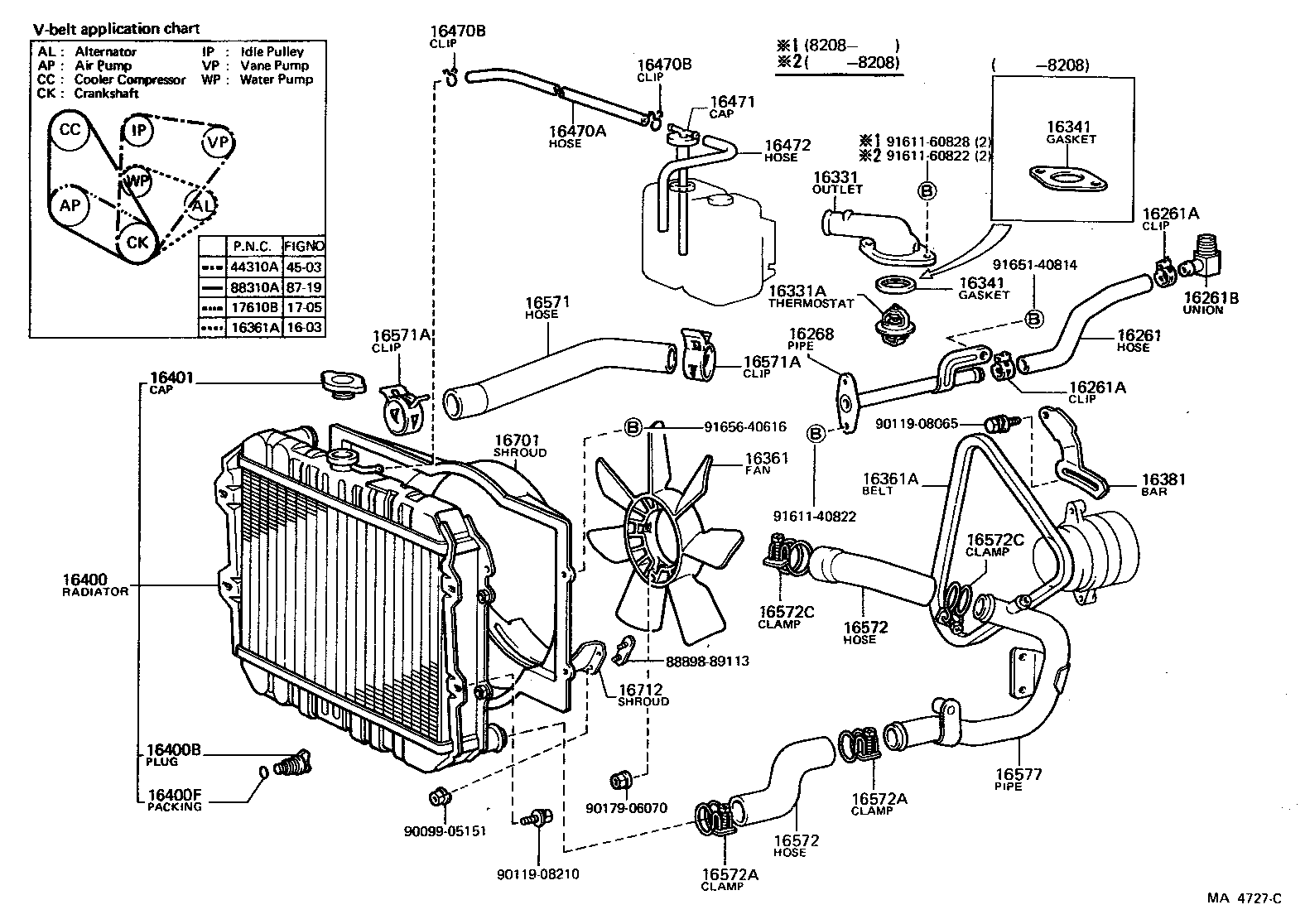  PICKUP |  RADIATOR WATER OUTLET