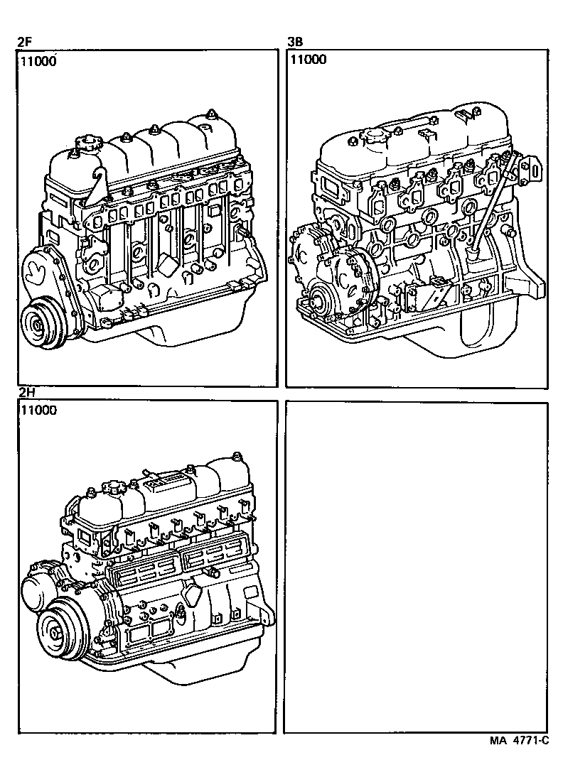  LAND CRUISER 60 |  PARTIAL ENGINE ASSEMBLY