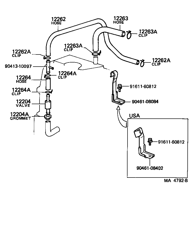  LAND CRUISER 60 |  VENTILATION HOSE