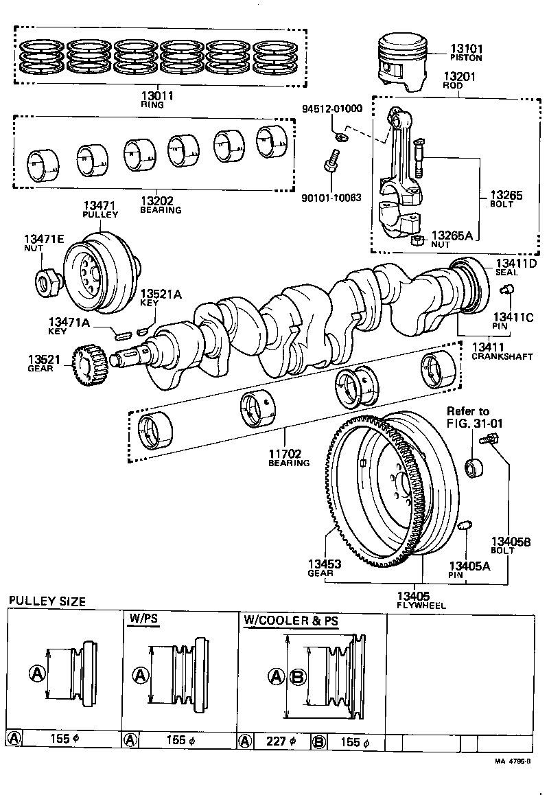  LAND CRUISER 60 |  CRANKSHAFT PISTON