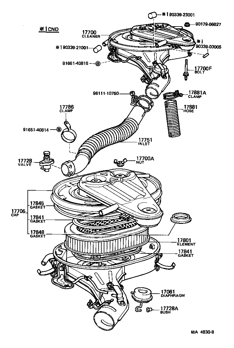  LAND CRUISER 60 |  AIR CLEANER