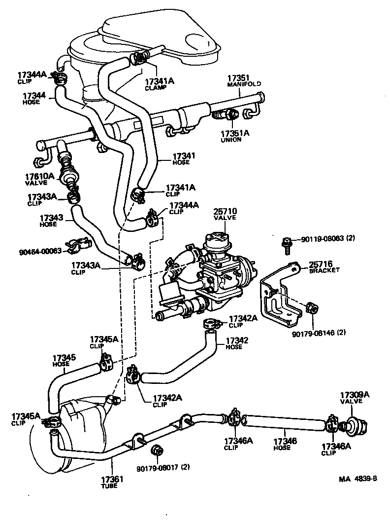  LAND CRUISER 40 |  MANIFOLD AIR INJECTION SYSTEM
