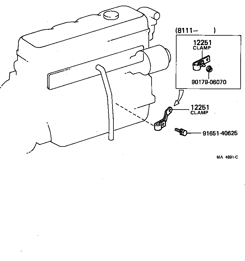  LAND CRUISER 60 |  VENTILATION HOSE