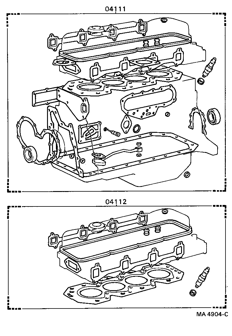  LAND CRUISER 60 |  ENGINE OVERHAUL GASKET KIT