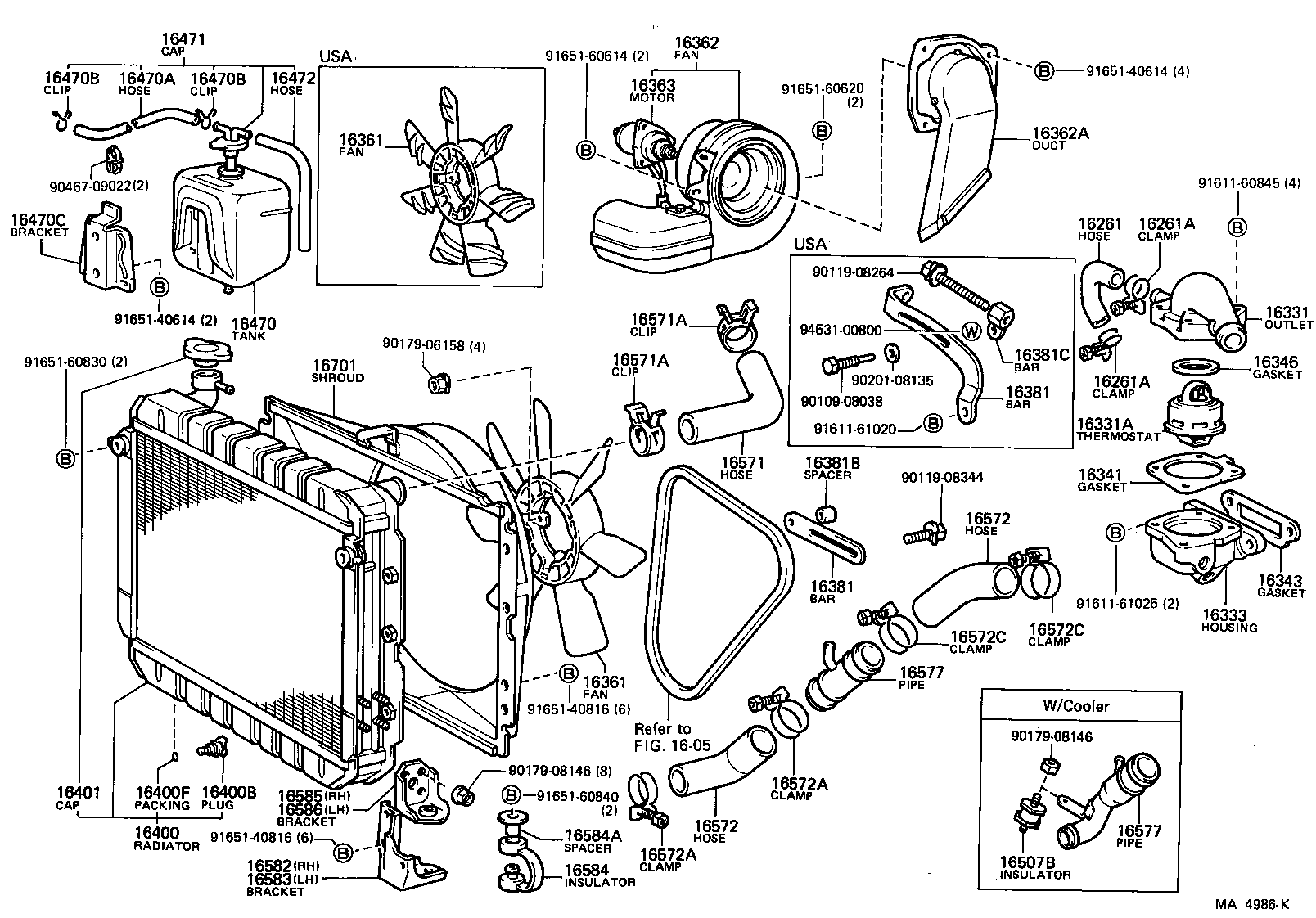  LAND CRUISER 60 |  RADIATOR WATER OUTLET