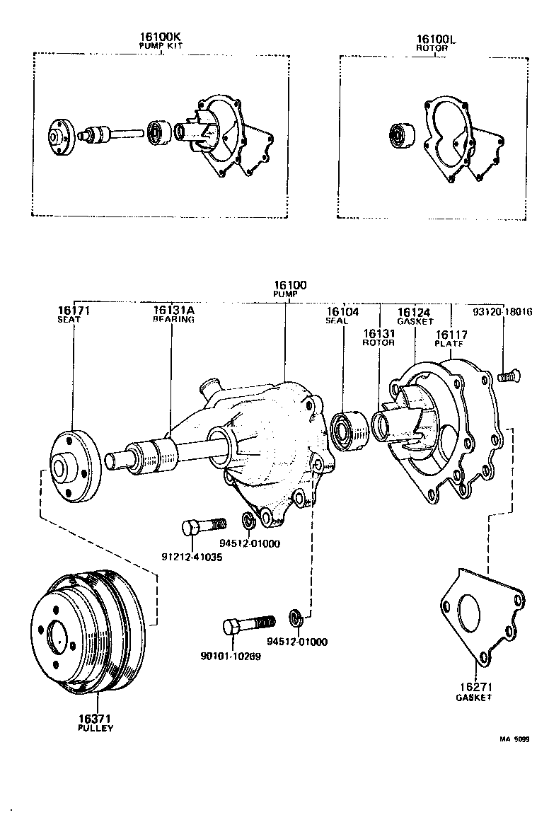  LAND CRUISER 40 55 |  WATER PUMP