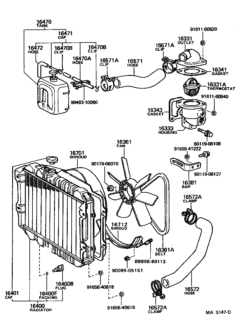  PICKUP |  RADIATOR WATER OUTLET