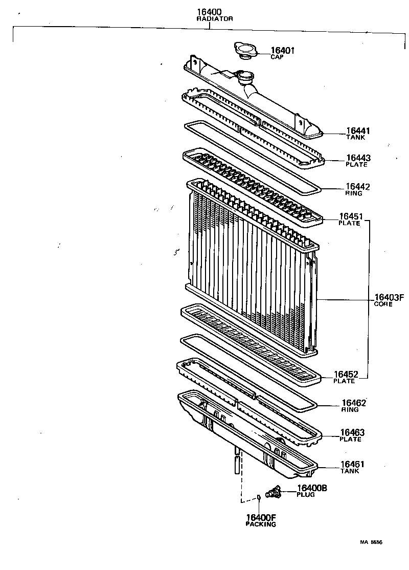  TERCEL |  RADIATOR WATER OUTLET