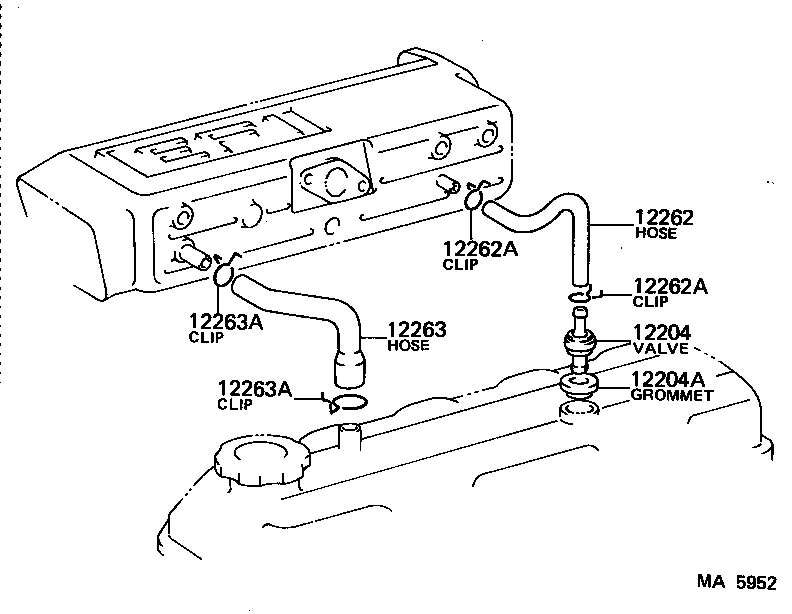  CELICA |  VENTILATION HOSE