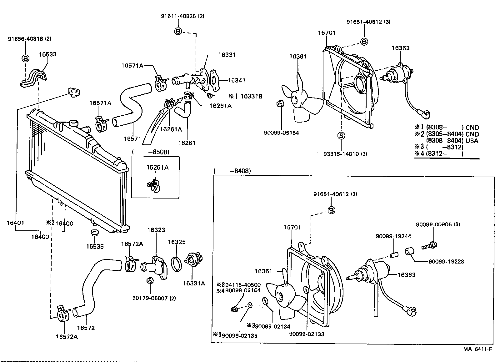  CAMRY |  RADIATOR WATER OUTLET