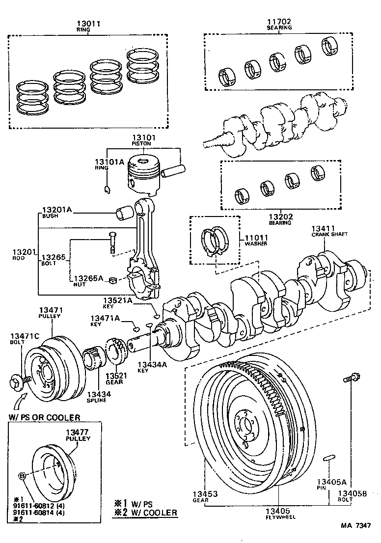  PICKUP |  CRANKSHAFT PISTON