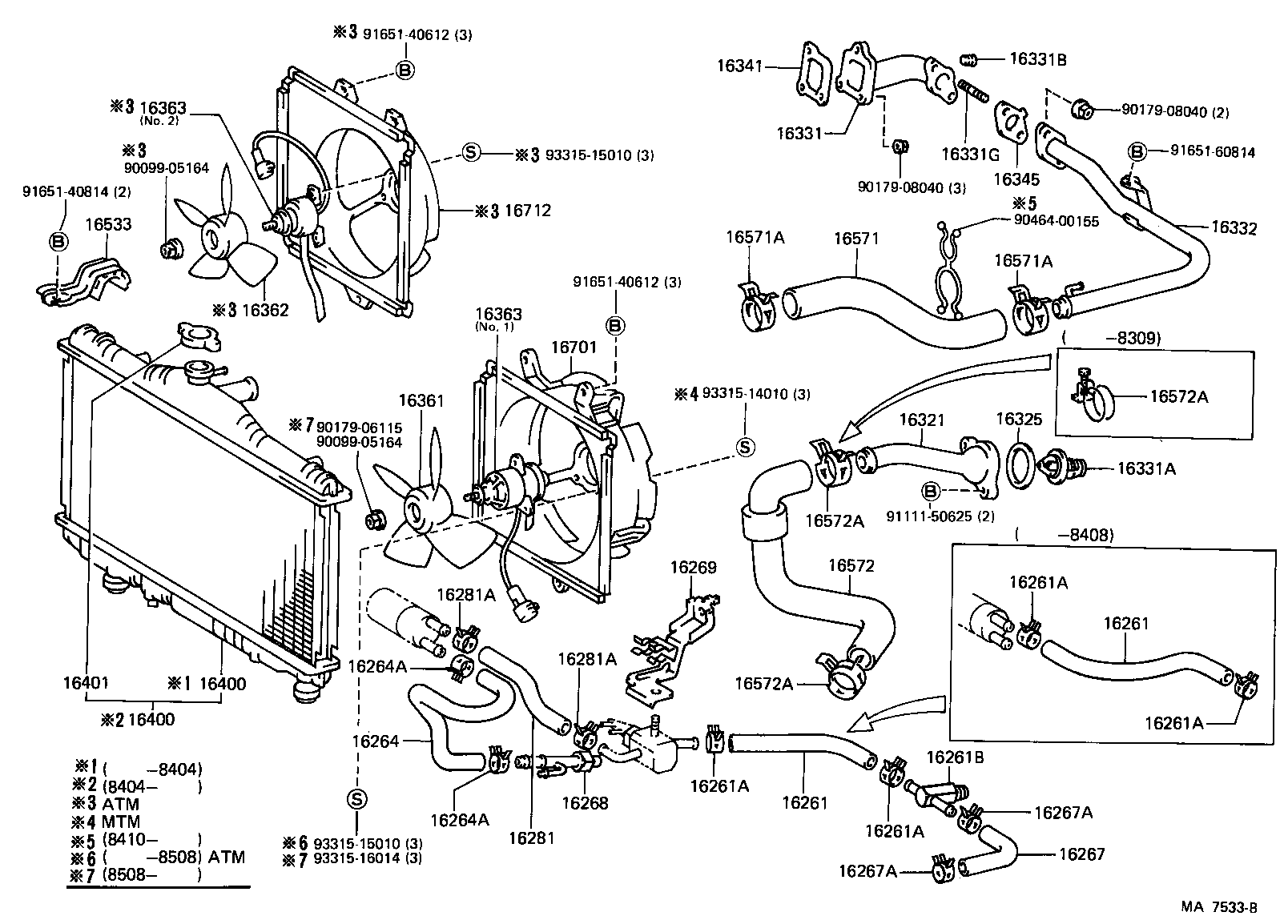  CAMRY |  RADIATOR WATER OUTLET