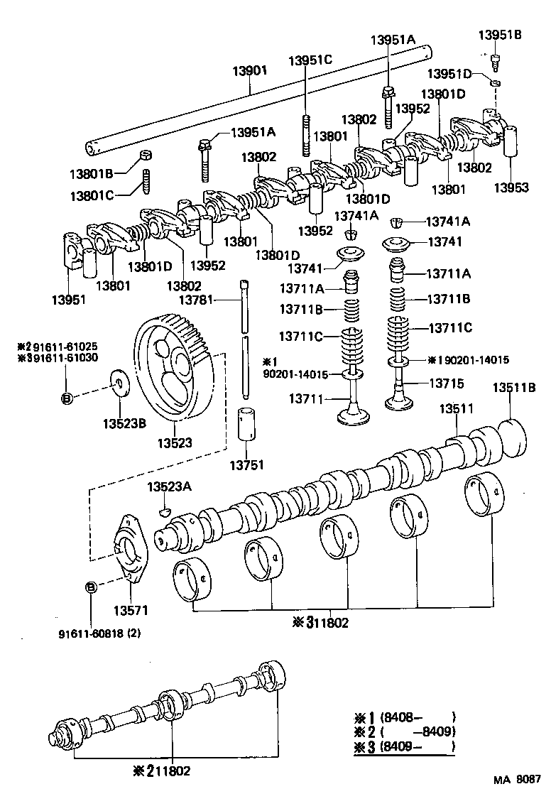  LAND CRUISER 60 |  CAMSHAFT VALVE