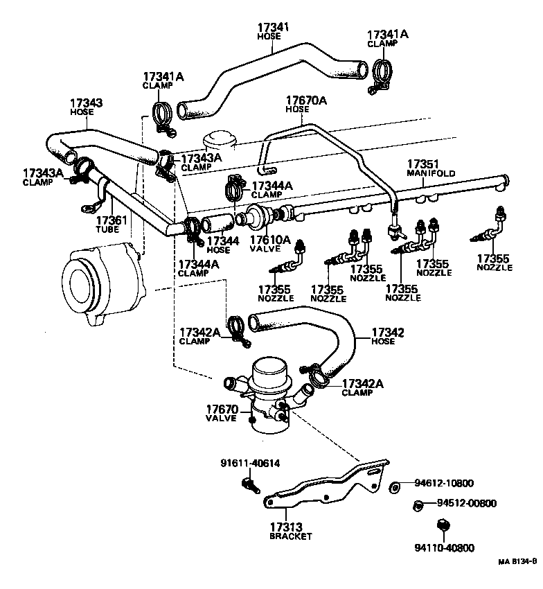  LAND CRUISER 40 55 |  MANIFOLD AIR INJECTION SYSTEM