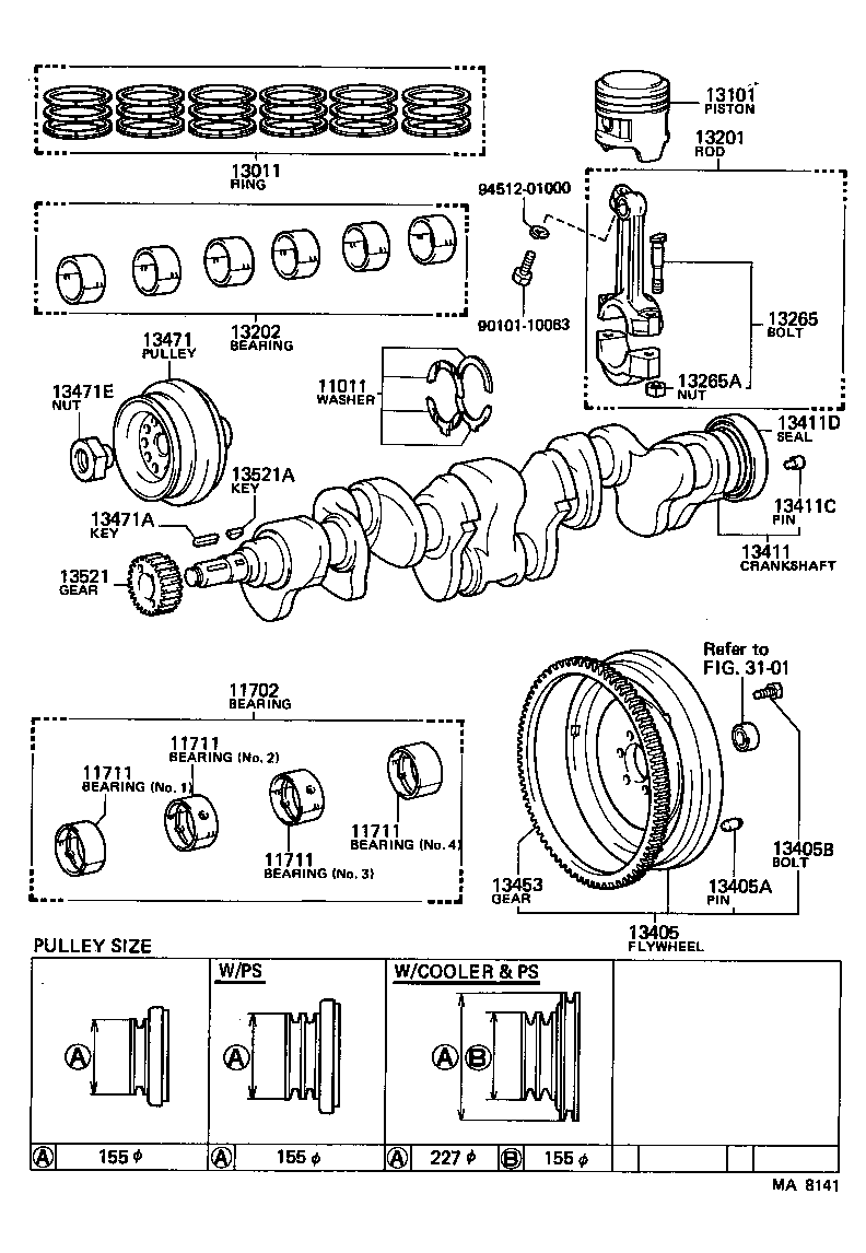  LAND CRUISER 60 |  CRANKSHAFT PISTON