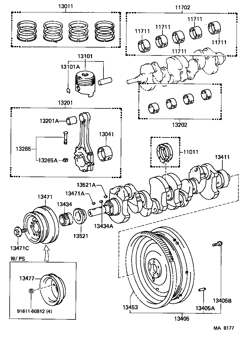  CELICA |  CRANKSHAFT PISTON
