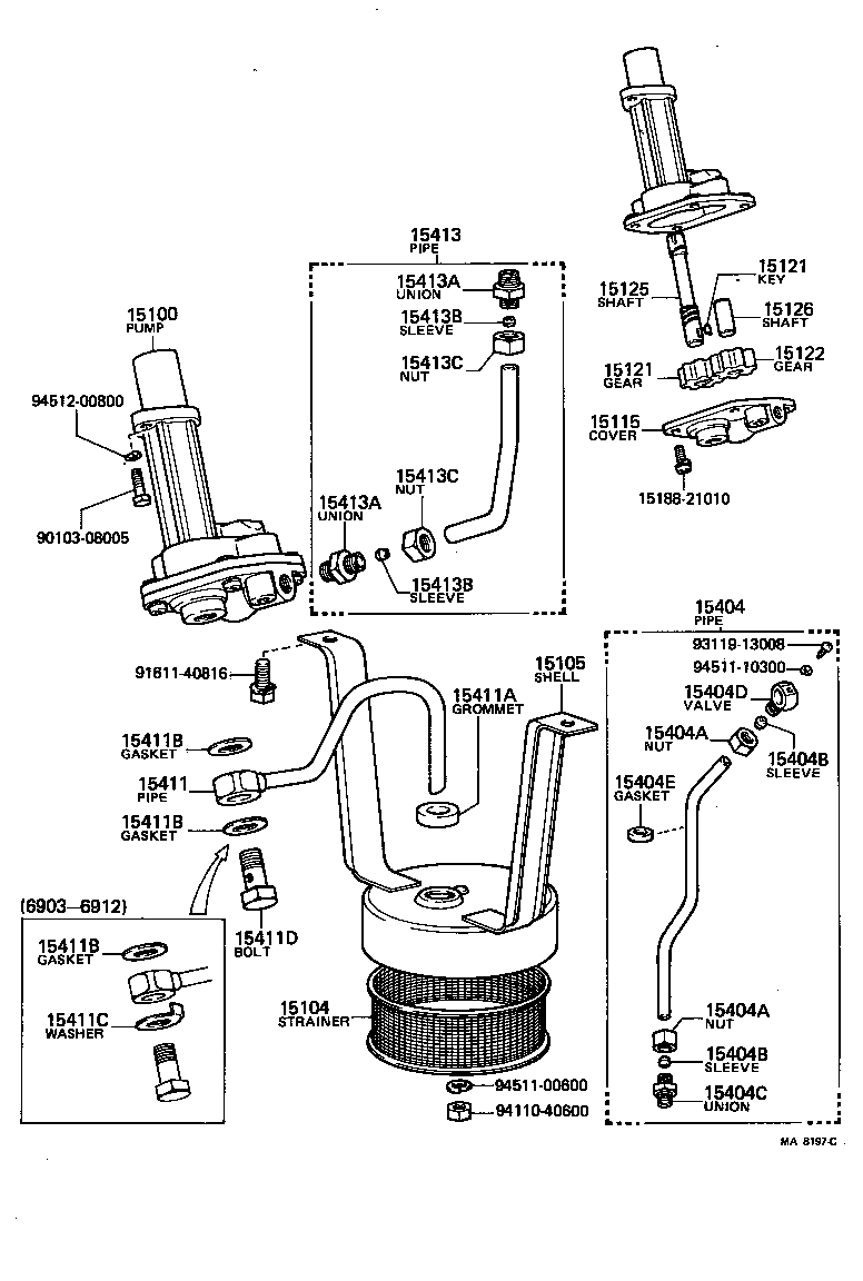  LAND CRUISER 40 55 |  ENGINE OIL PUMP