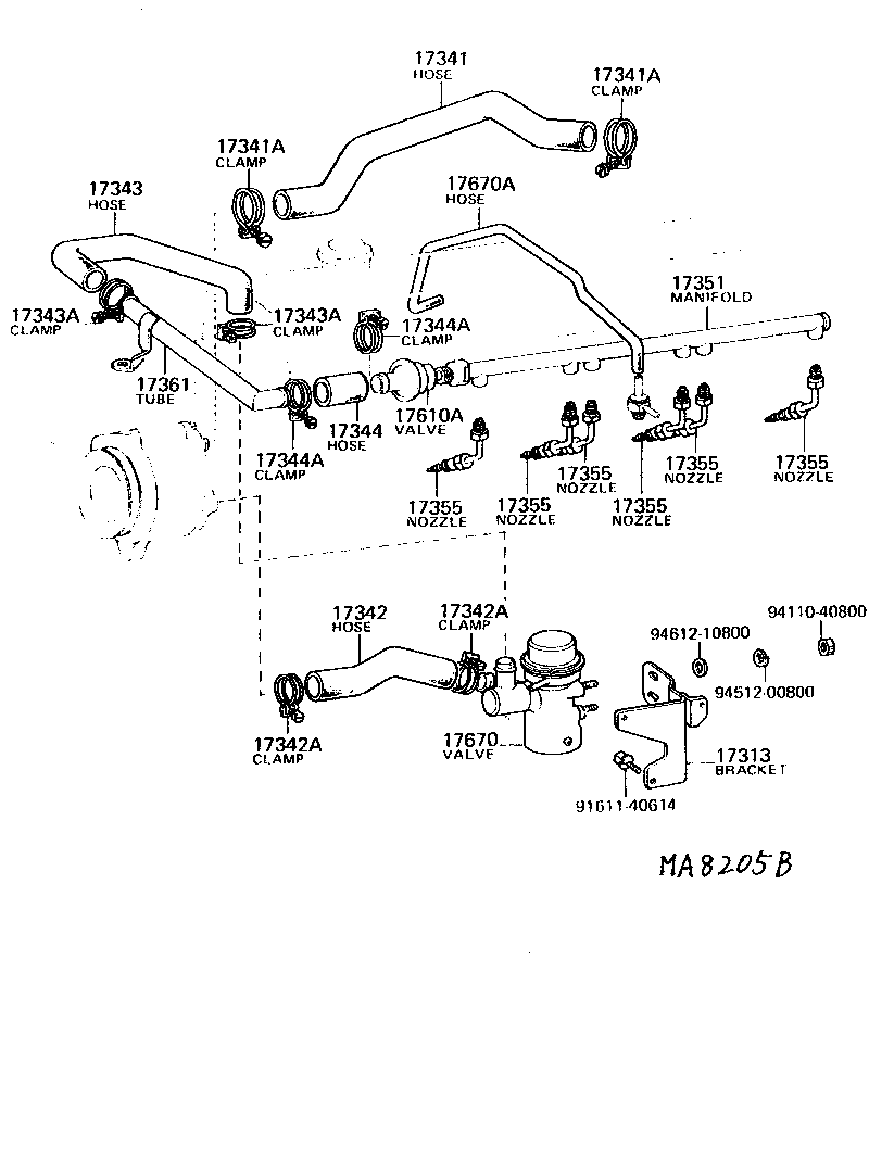  LAND CRUISER 40 55 |  MANIFOLD AIR INJECTION SYSTEM