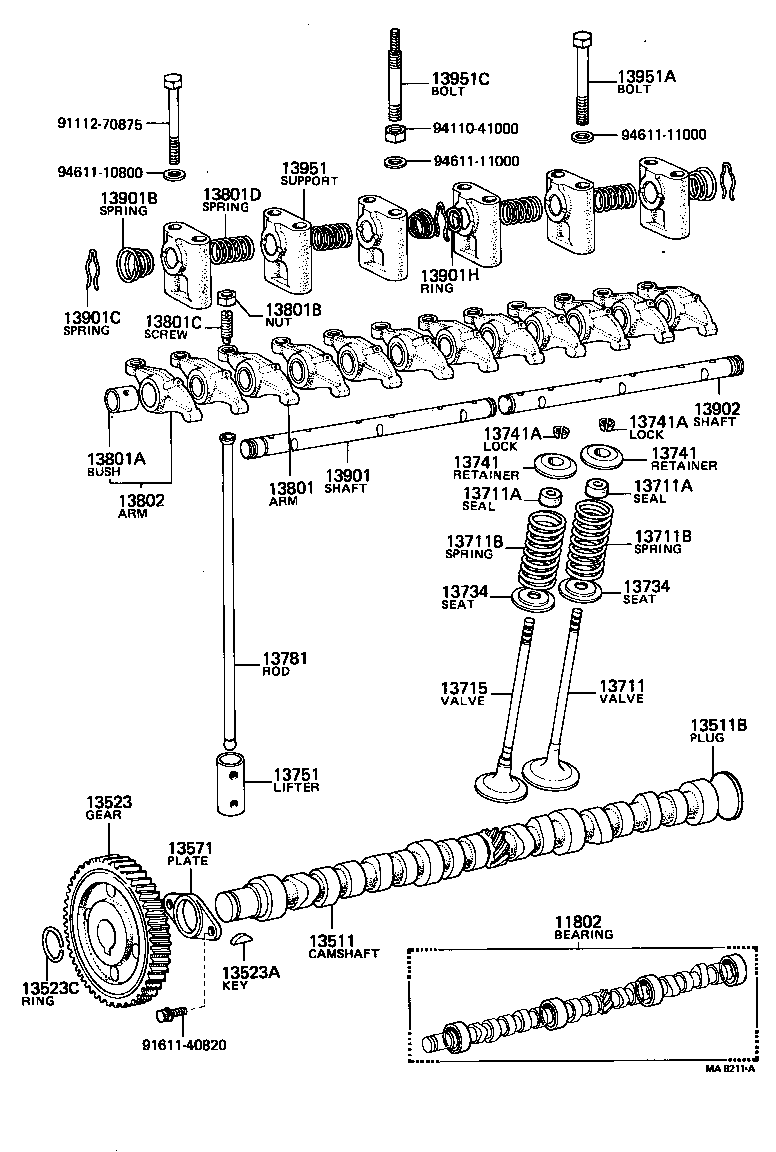  LAND CRUISER 40 55 |  CAMSHAFT VALVE