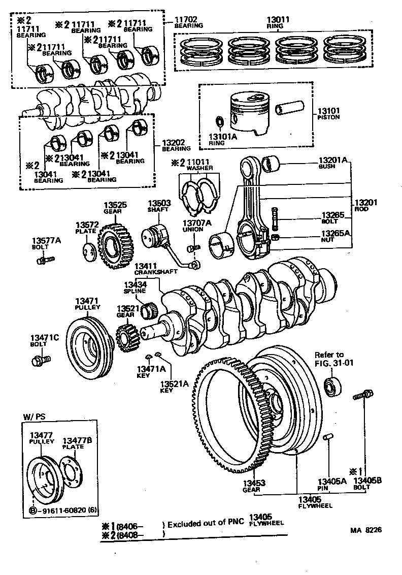  LAND CRUISER 40 |  CRANKSHAFT PISTON