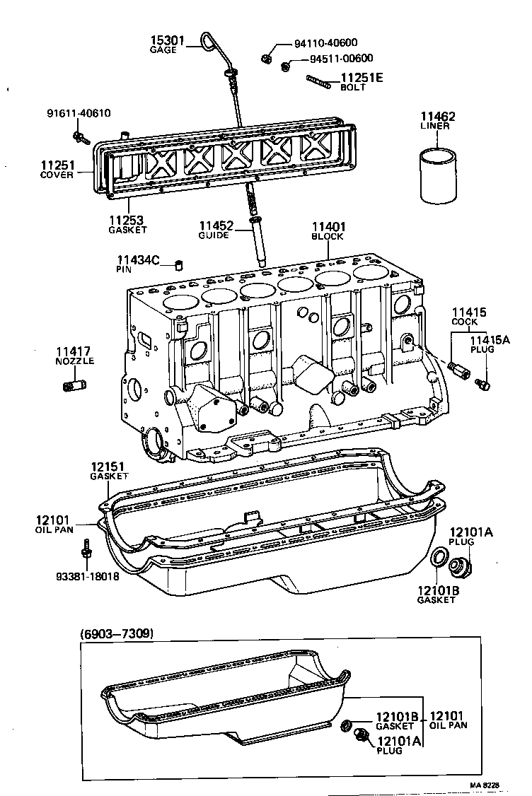  LAND CRUISER 40 55 |  CYLINDER BLOCK