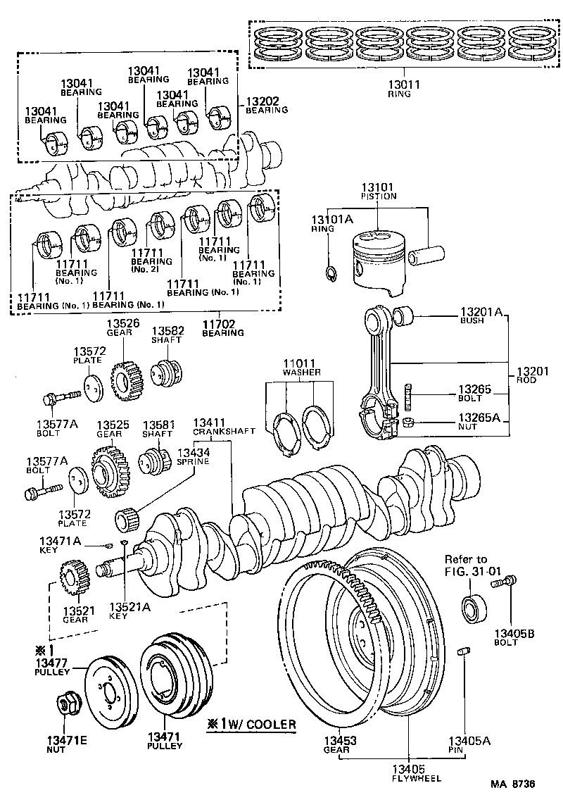  LAND CRUISER 60 |  CRANKSHAFT PISTON