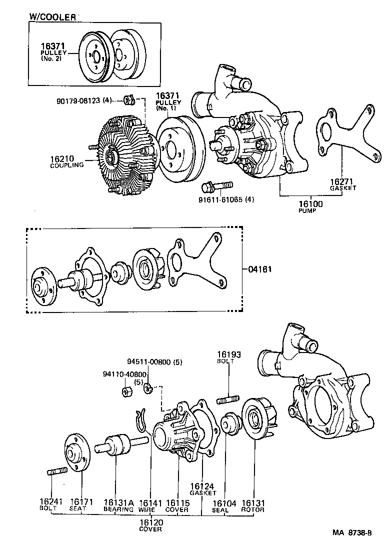  LAND CRUISER 60 |  WATER PUMP