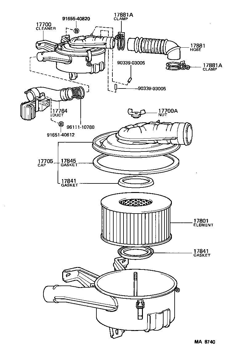  LAND CRUISER 60 |  AIR CLEANER