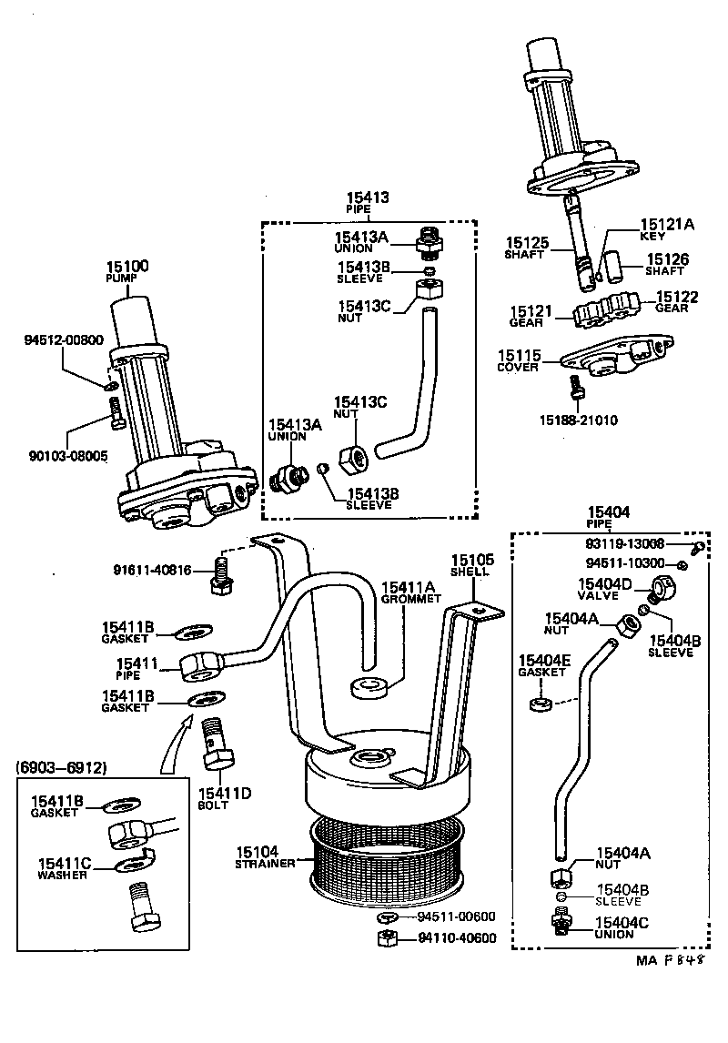  LAND CRUISER 40 55 |  ENGINE OIL PUMP