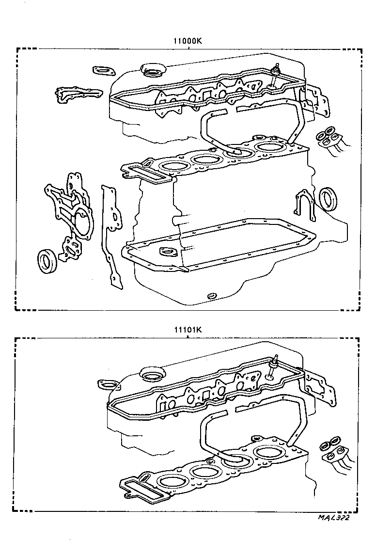  CORONA |  ENGINE OVERHAUL GASKET KIT