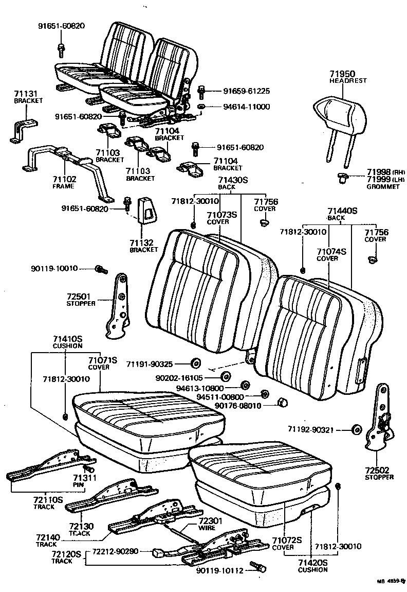  LAND CRUISER 40 55 |  SEAT SEAT TRACK