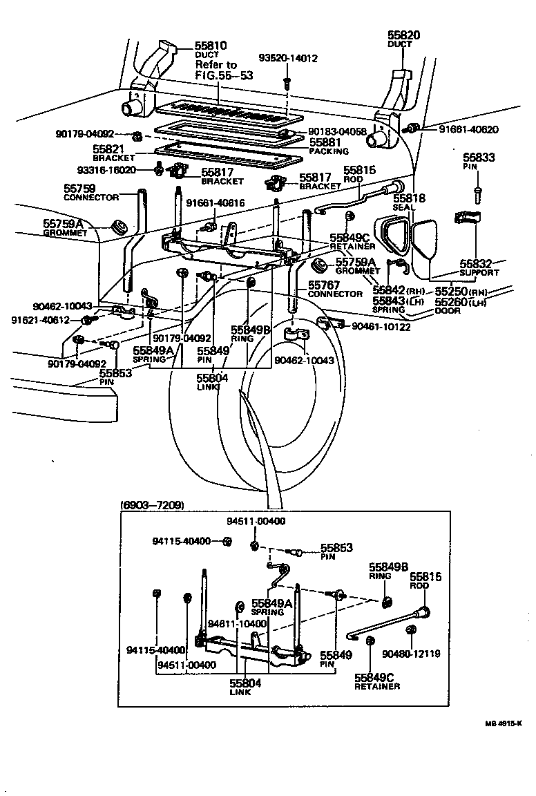  LAND CRUISER 40 55 |  FRONT VENTILATOR