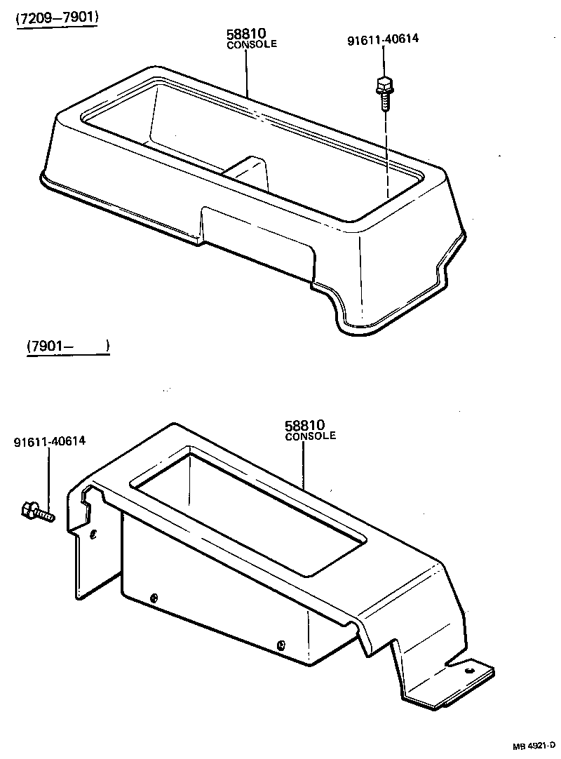  LAND CRUISER 40 55 |  CONSOLE BOX BRACKET