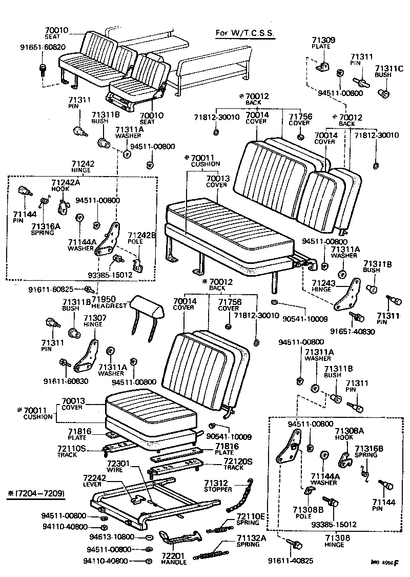  LAND CRUISER 40 55 |  SEAT SEAT TRACK