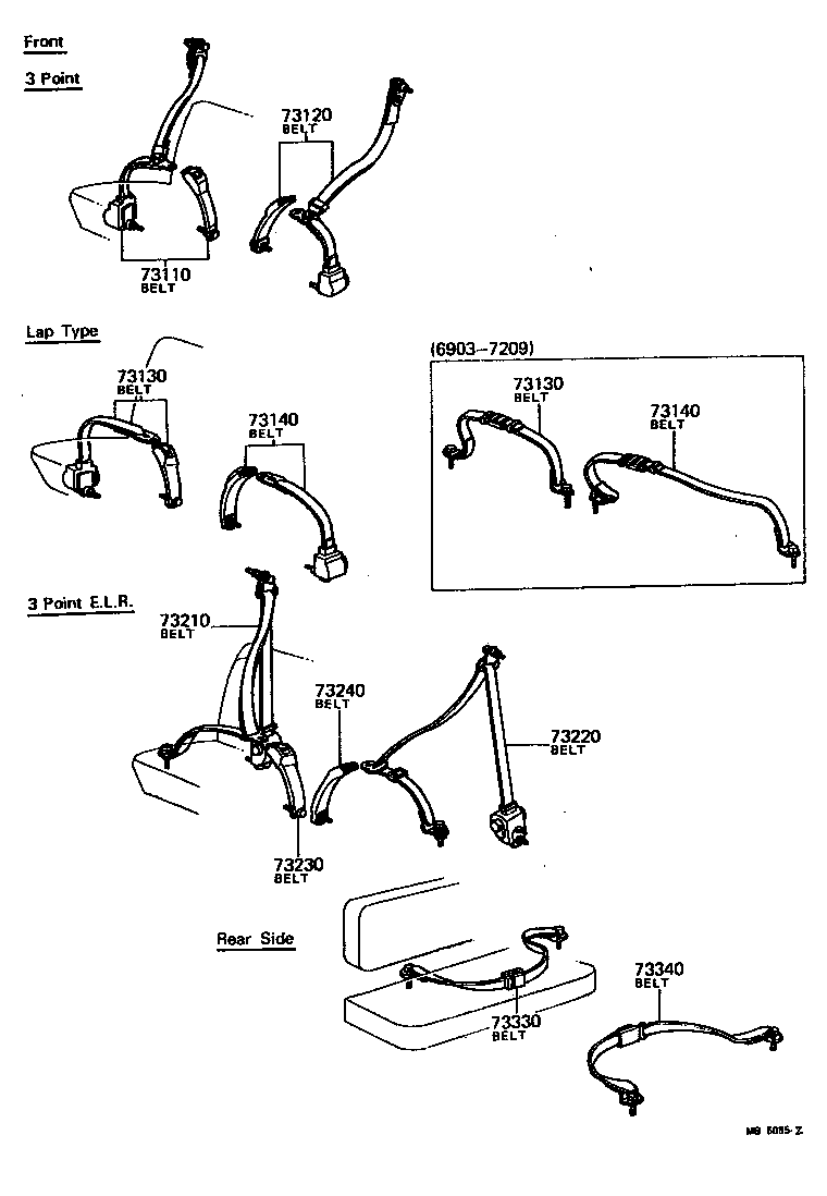  LAND CRUISER 40 55 |  SEAT BELT