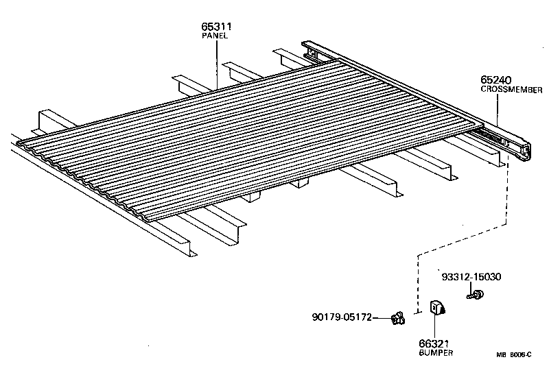  LAND CRUISER 40 55 |  REAR BODY FLOOR FENDER