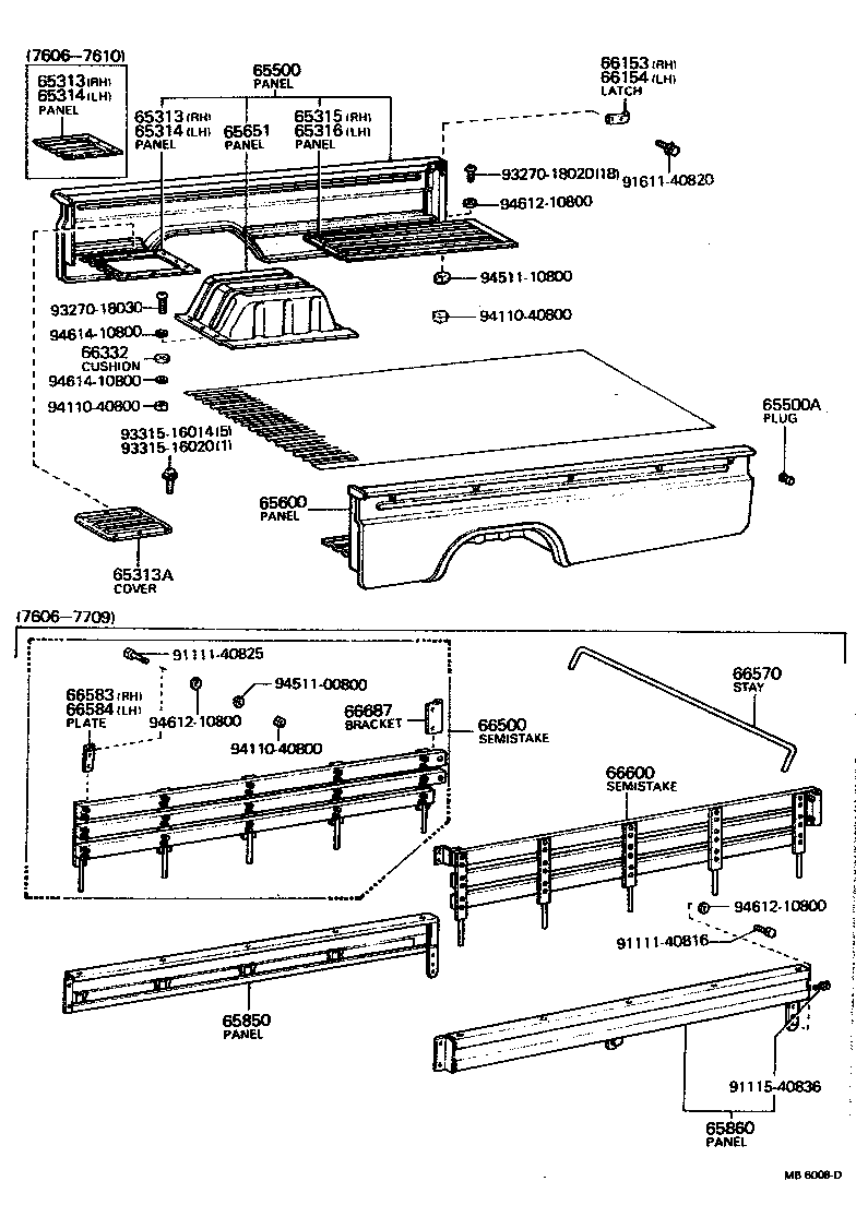  LAND CRUISER 40 55 |  REAR BODY SIDE PANEL